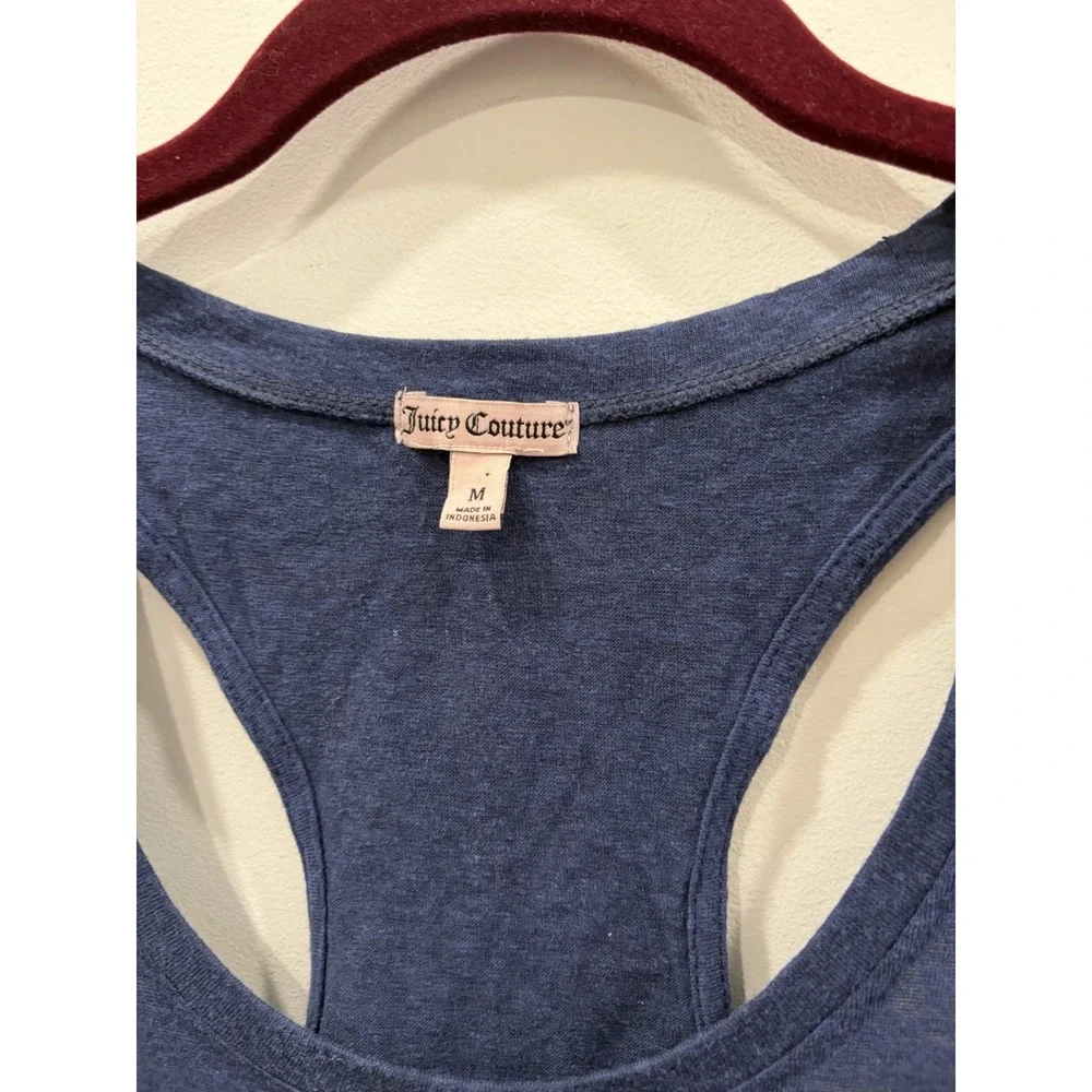 juicy couture NWT blue sequin nautical yacht Club boating tank women M